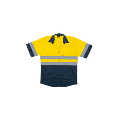 TWO TONED VENTED REFLECTIVE WORK SHIRT