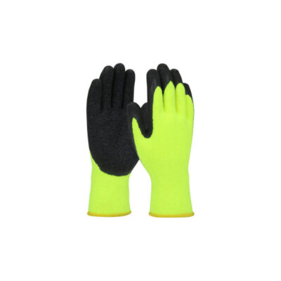 FLEXI GRIP HI VIS LATEX CRINKLE PALM GLOVES