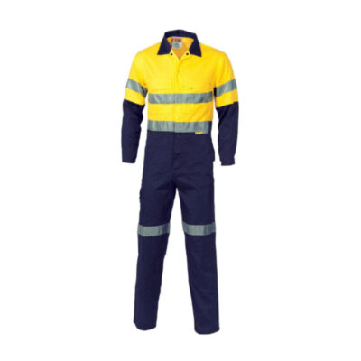 TWO TONE OVERALL 100% COTTON CONTI 80/20