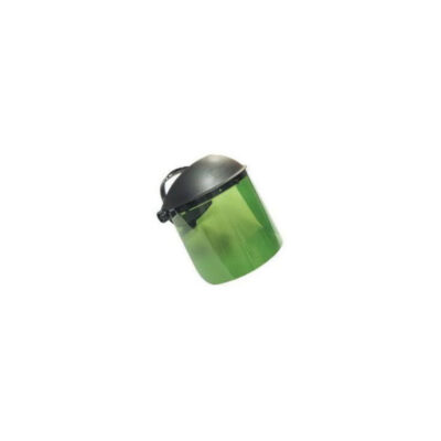 FULL FACE SHIELD WITH BROW GUARD GREEN