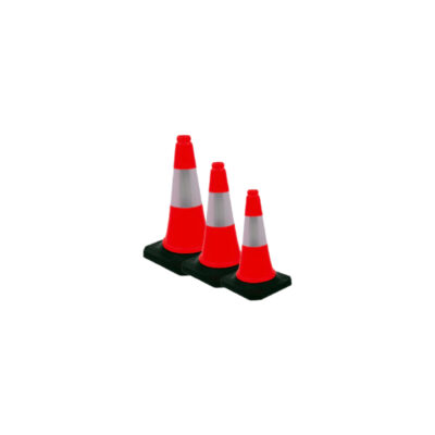 TRAFFIC CONE  BLACK BASE SABS QUALITY